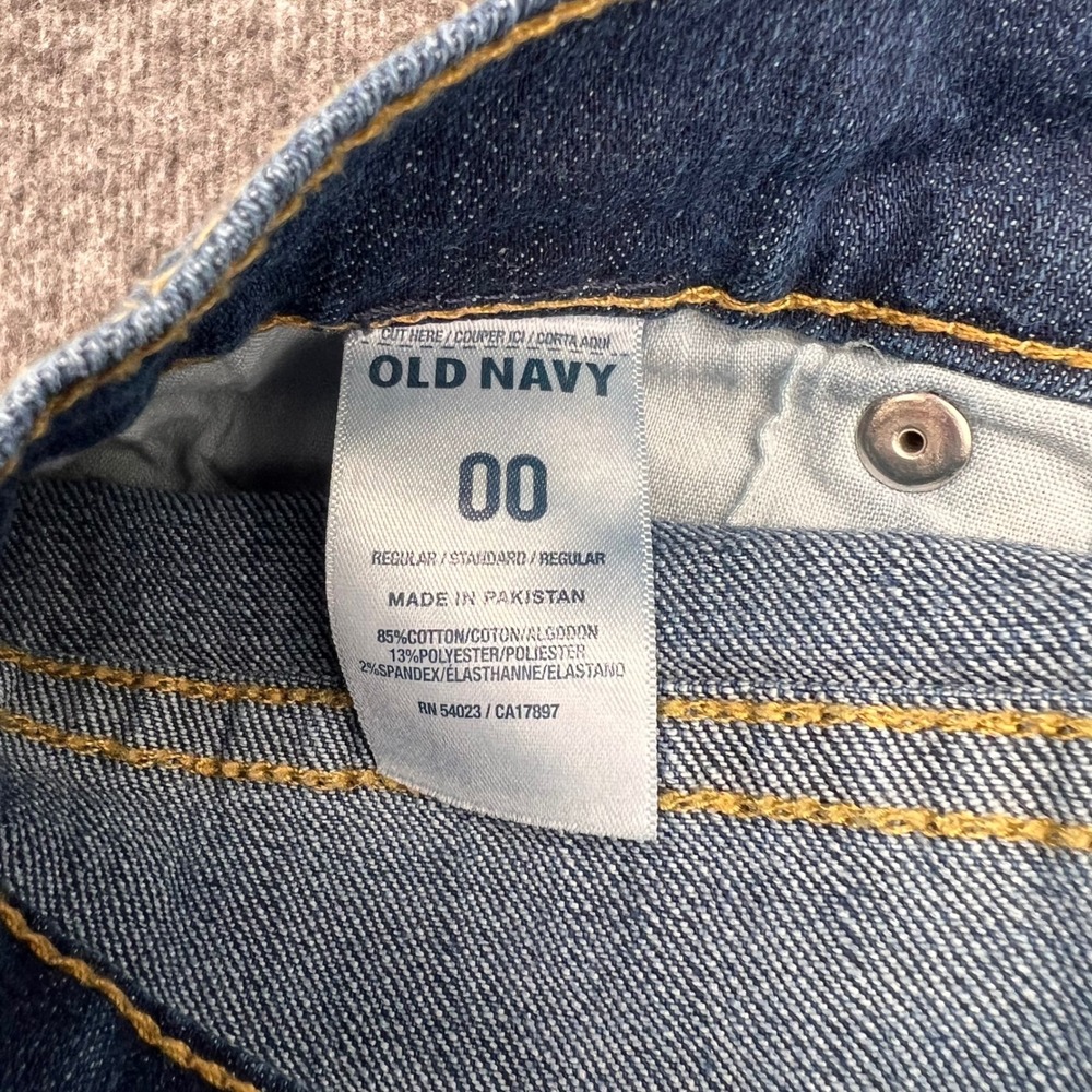 Old Navy The Flirt Bootcut Jeans Womens 00 Blue Medium Wash Stretch Denim Pants - Picture 9 of 13